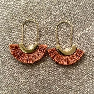 Gold and Pink Earrings